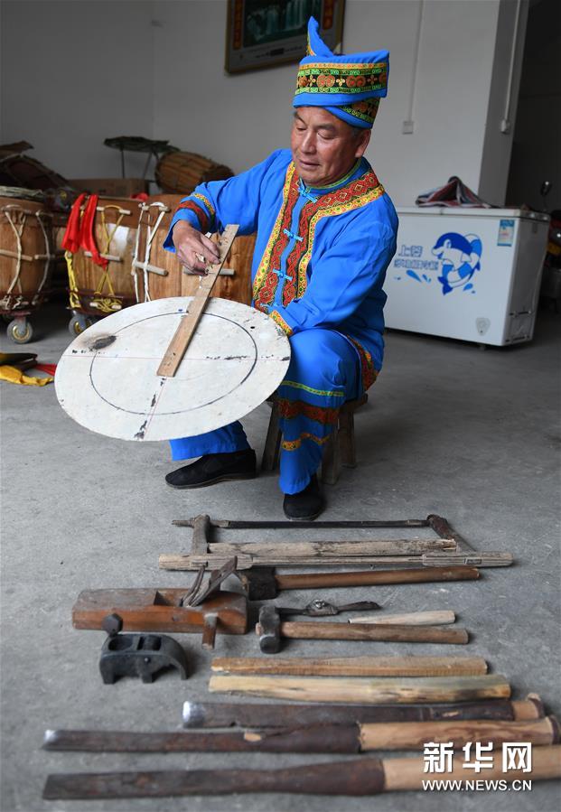 韦建廷:传承壮族会鼓千年雄风