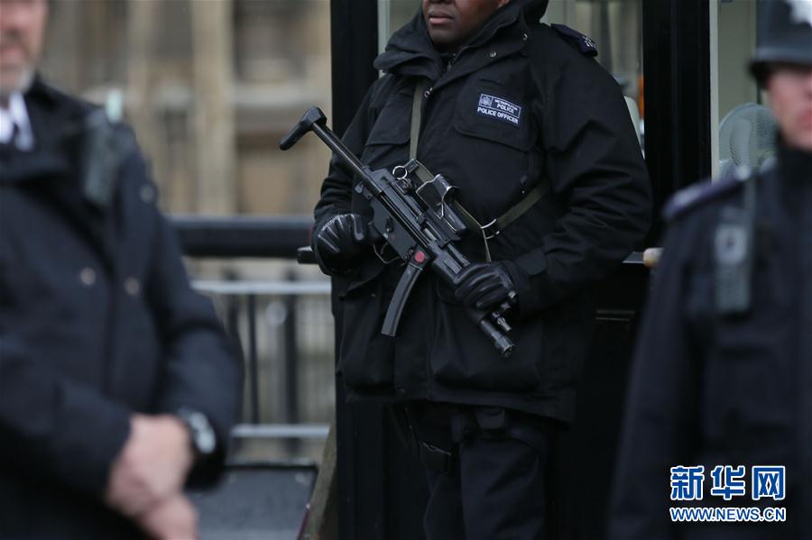 （国际）（3）英国警方在议会大厦附近逮捕一名持刀男子