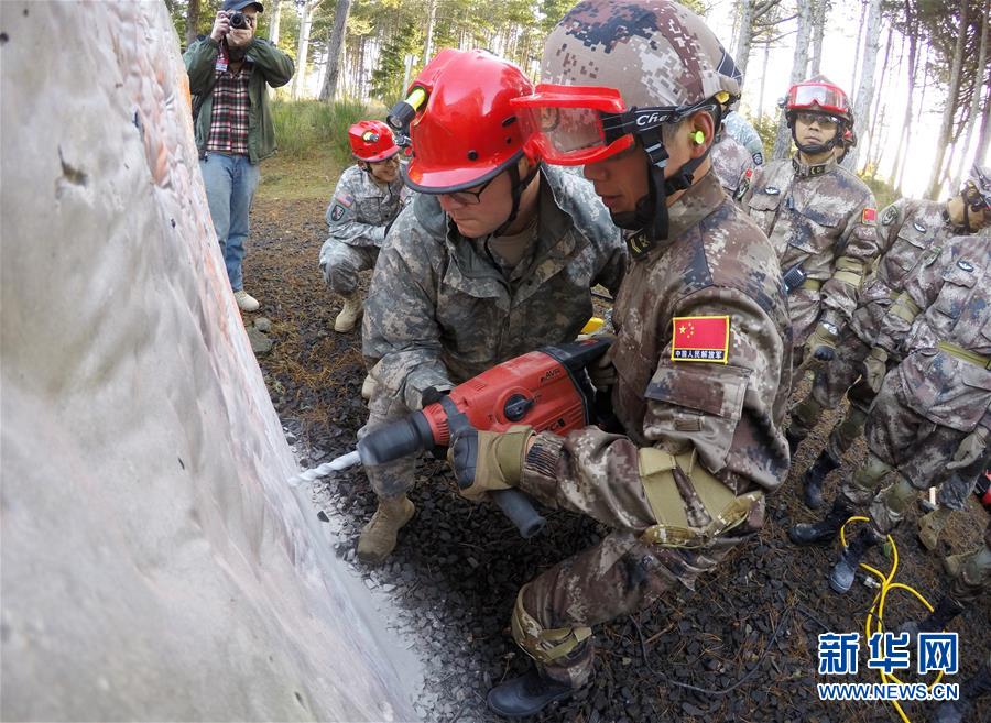 （国际）（9）中美两军举行人道主义救援减灾联合实兵演练