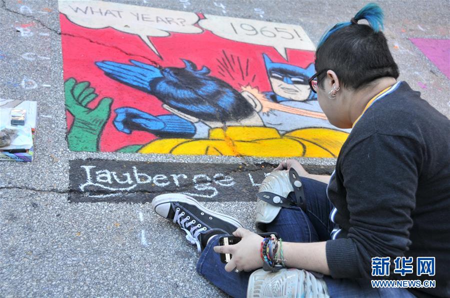 （XHDW）（2）休斯敦举办街画节为听障儿童筹款