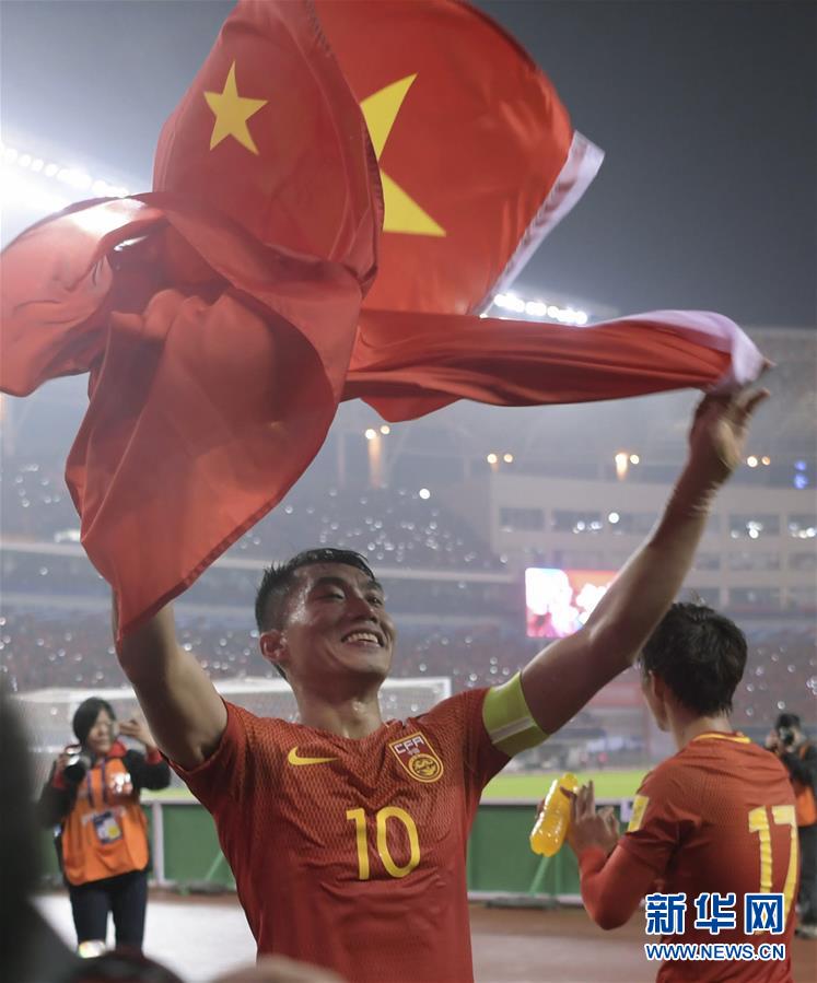 （体育）（17）足球——世预赛：中国队战胜韩国队