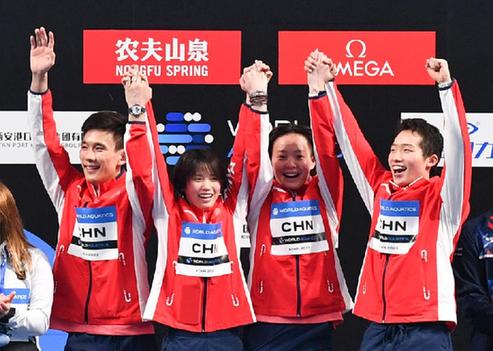 跳水世界杯西安站收官 中國隊包攬9金
